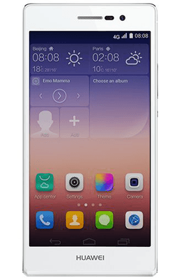duim Verbetering verlamming Huawei Ascend P7 White - kopen - Belsimpel