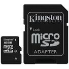 Kingston microSDHC 16GB Class 10 + SD-Adapter