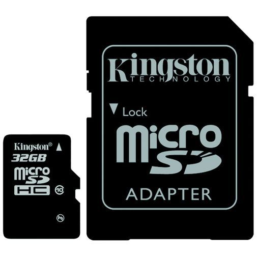 Kingston microSDHC 32GB Class 10 + adapter