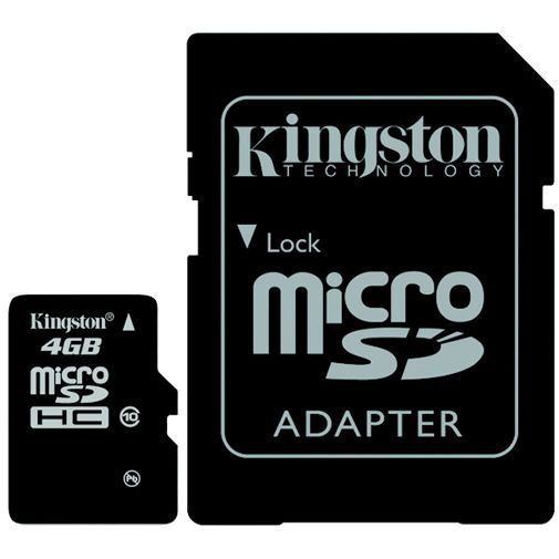 Kingston microSDHC 4GB Class 10 + SD-Adapter