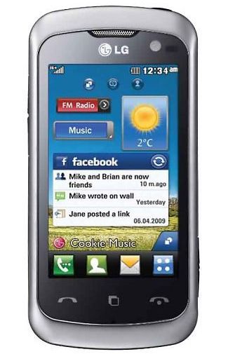 LG KM570 Cookie Arena 2 Silver