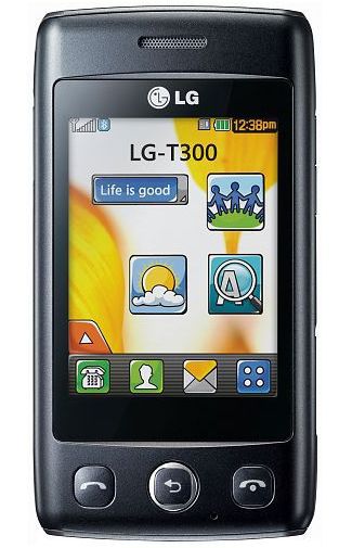LG T300 Cookie Mini Black Silver