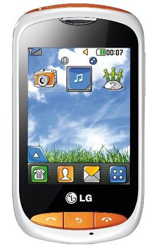 LG T310 Cookie Style White Orange