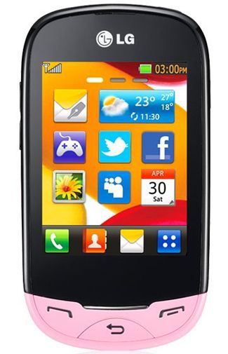 LG T500 Ego Black Pink