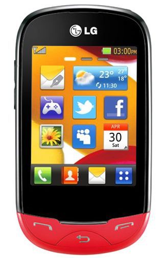 LG T500 Ego Black Red