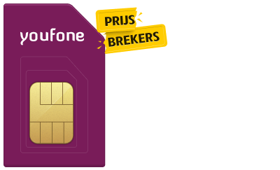 Ontvang alleen vandaag €100,- cashback bij Youfone
