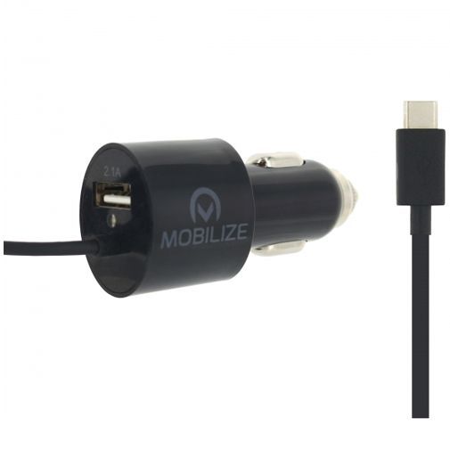 Mobilize Autolader USB-C + USB 4.2A Black