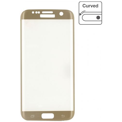 Mobilize Edge-To-Edge Glass Screenprotector Samsung Galaxy S7 Gold