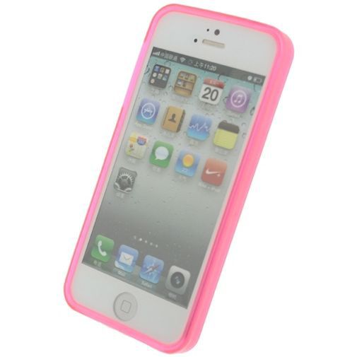 Mobilize Gelly Case Pink Transparant Apple iPhone 5/5S/SE