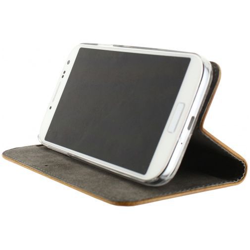Mobilize Premium Magnet Book Case Brown Samsung Galaxy S4