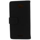Mobilize Slim Wallet Book Case Black HTC Desire 516
