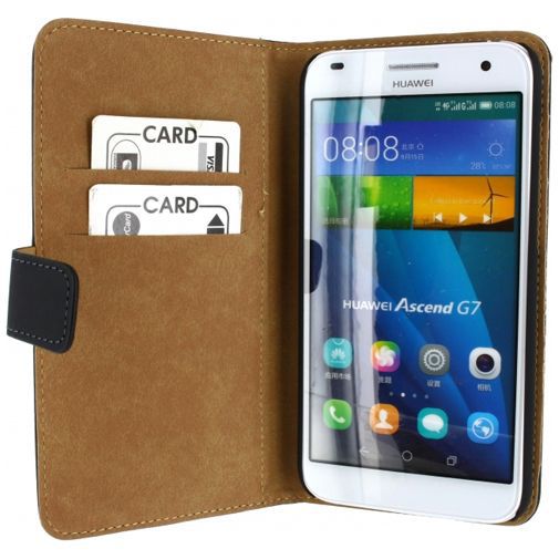 Mobilize Slim Wallet Book Case Black Huawei Ascend G7