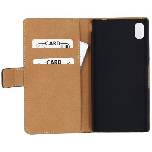 Mobilize Slim Wallet Book Case Black Sony Xperia M4 Aqua