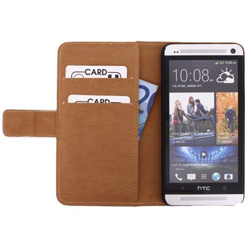 Mobilize Slim Wallet Book Case White HTC One