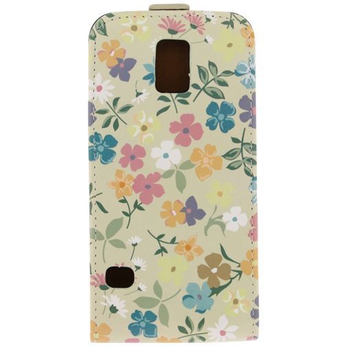 Mobilize Ultra Slim Flip Case Flowers Samsung Galaxy S5/S5 Plus/S5 Neo