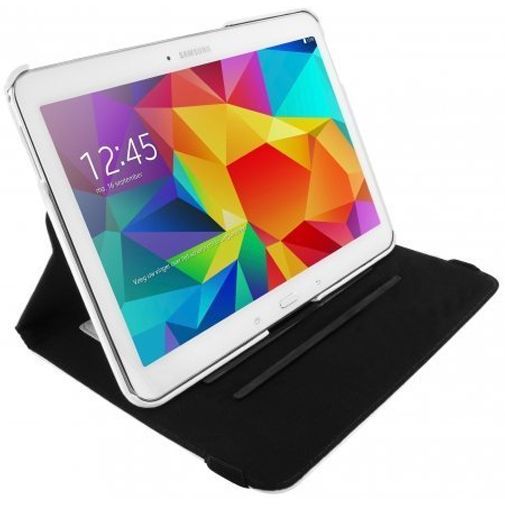 Mobiparts 360 Rotary Stand Case White Samsung Galaxy Tab 4 10.1