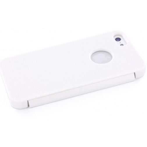 Mobiparts Bookstyle Slide Case Apple iPhone 5 White