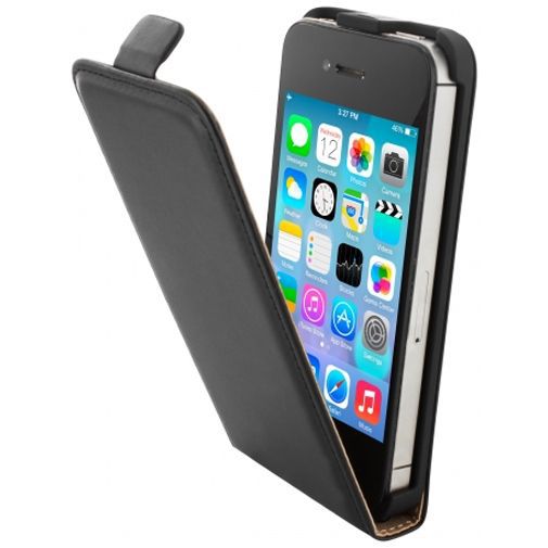 Mobiparts Essential Flip Case Black Apple iPhone 4/4S