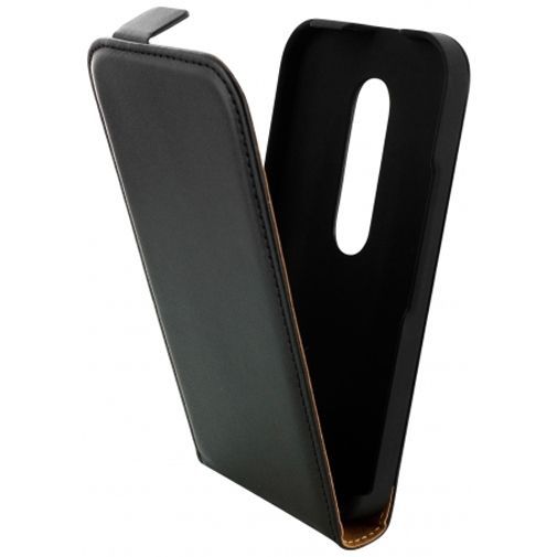 Mobiparts Essential Flip Case Black Motorola Moto G (3rd Gen)
