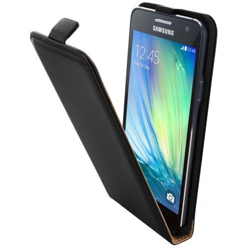Mobiparts Essential Flip Case Black Samsung Galaxy A3