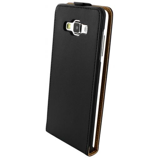 Mobiparts Essential Flip Case Black Samsung Galaxy A7