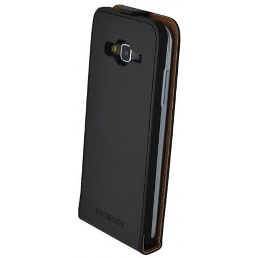 Mobiparts Essential Flip Case Black Samsung Galaxy J3 (2016)