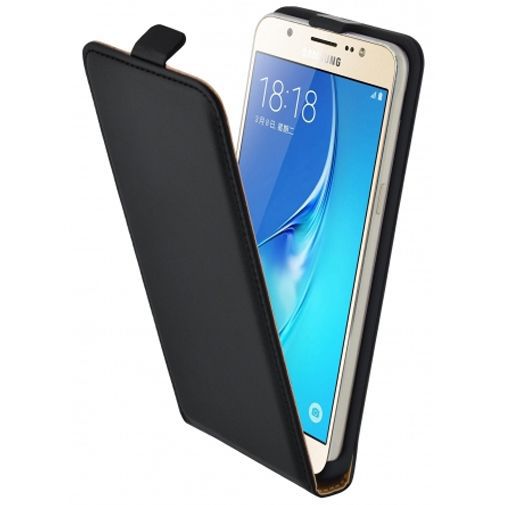 Mobiparts Essential Flip Case Black Samsung Galaxy J5 (2016)