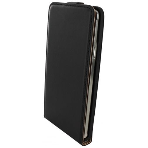 Mobiparts Essential Flip Case Black Samsung Galaxy Note 4