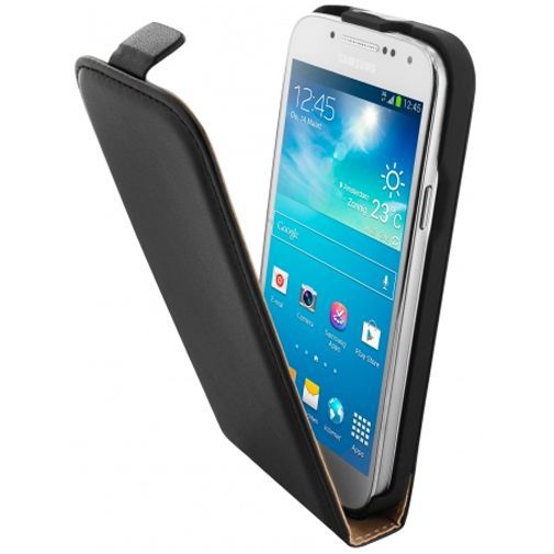Mobiparts Essential Flip Case Black Samsung Galaxy S4 Mini (VE)