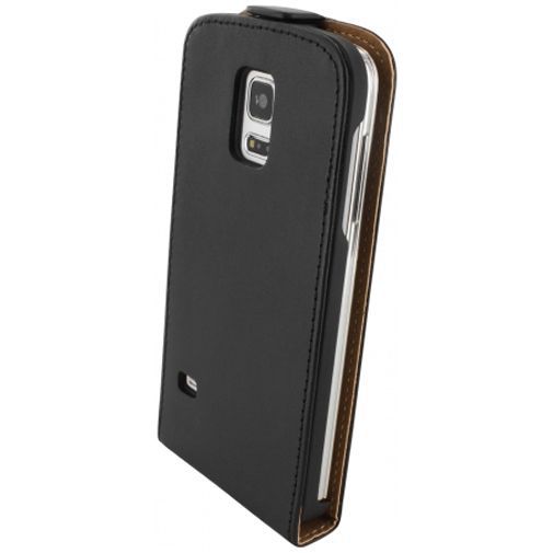 Mobiparts Essential Flip Case Black Samsung Galaxy S5 Mini
