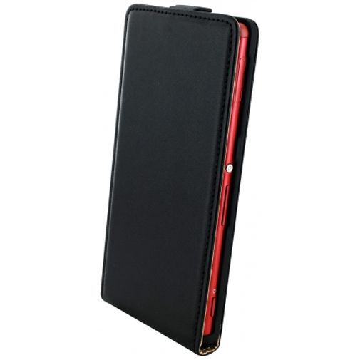 Mobiparts Essential Flip Case Black Sony Xperia M4 Aqua