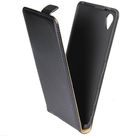 Mobiparts Essential Flip Case Black Sony Xperia X