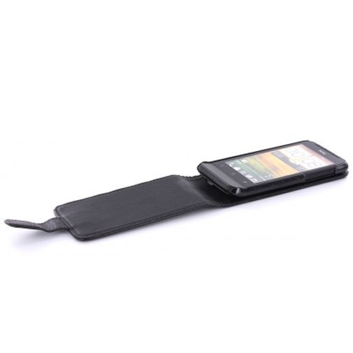 Mobiparts PU Flip Case HTC One V Black