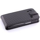 Mobiparts PU Flip Case Samsung Galaxy Ace Carbon Black