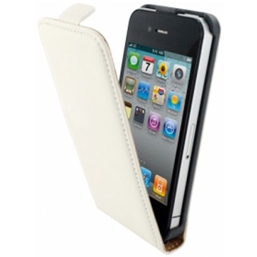 Mobiparts Premium Flip Case Apple iPhone 4/4S White