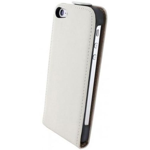 Mobiparts Premium Flip Case Apple iPhone 5/5S/SE White