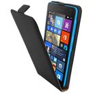 Mobiparts Premium Flip Case Black Microsoft Lumia 535