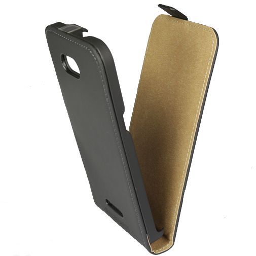 Mobiparts Premium Flip Case Black Sony Xperia E4G