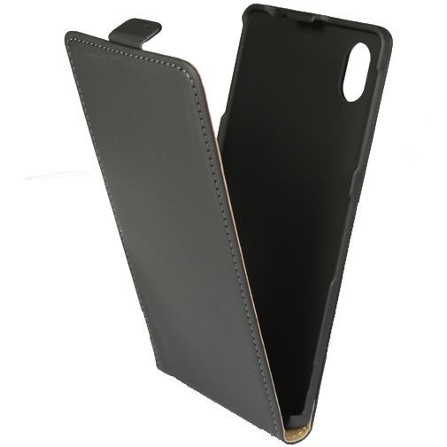 Mobiparts Premium Flip Case Black Sony Xperia M4 Aqua