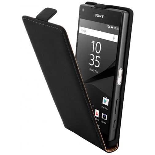 Mobiparts Premium Flip Case Black Sony Xperia Z5 Compact