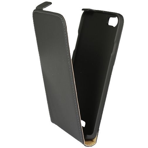 Mobiparts Premium Flip Case Black Wiko Lenny