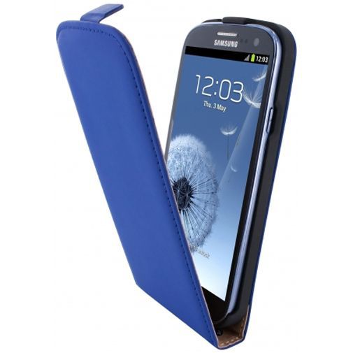 Mobiparts Premium Flip Case Blue Samsung Galaxy S3 (Neo)