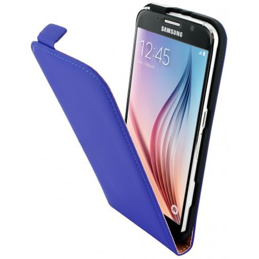 Mobiparts Premium Flip Case Blue Samsung Galaxy S6