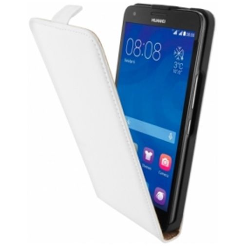 Mobiparts Premium Flip Case Huawei Ascend G750 White