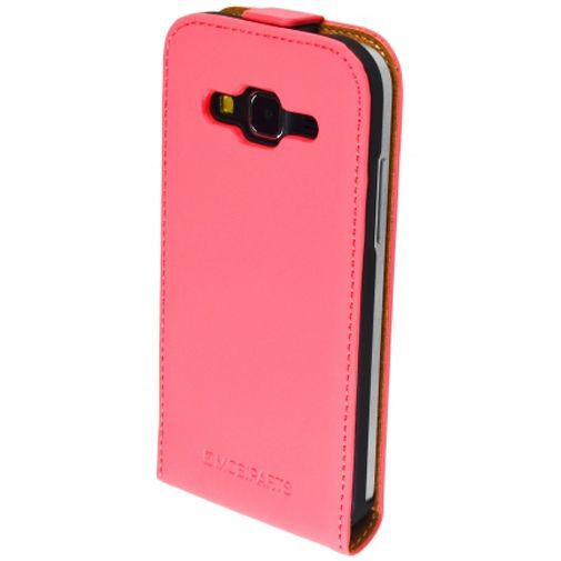 Mobiparts Premium Flip Case Peach Pink Samsung Galaxy Core Prime (VE)