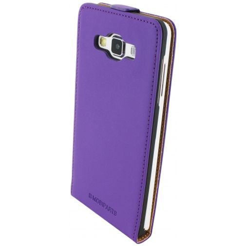 Mobiparts Premium Flip Case Purple Samsung Galaxy A7