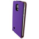 Mobiparts Premium Flip Case Purple Samsung Galaxy Note 4