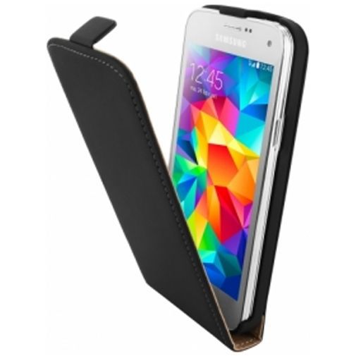 Mobiparts Premium Flip Case Black Samsung Galaxy S5 Mini