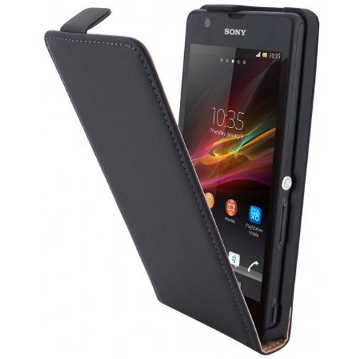 Mobiparts Premium Flip Case Sony Xperia ZR Black