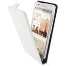 Mobiparts Premium Flip Case White Huawei Ascend G6